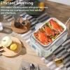 BUYDEEM A501 Stackable Double Tier for Electric Food Steamer, with 18/8 Stainless Steel Tray & Handles, Suitable for G563 One-Touch Vegetable Food Steamer, 11 * 4 Inch(G553 – 5 quart)