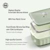 BUYDEEM Ceramic Food Storage Container with Airtight Lid, 28 oz Bento Lunch with Airlock Lid, Stackable Bento Box Microwaveable, Reusable and Dishwasher Safe, for Office Work and Travel, Cozy Greenish(Cozy Greenish)