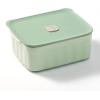 BUYDEEM Ceramic Food Storage Container with Airtight Lid, 28 oz Bento Lunch with Airlock Lid, Stackable Bento Box Microwaveable, Reusable and Dishwasher Safe, for Office Work and Travel, Cozy Greenish(Cozy Greenish)