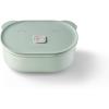 BUYDEEM Ceramic Food Storage Container with Airtight Lid, 17 oz Bento Lunch with Airlock Lid, Stackable Bento Box Microwaveable, Reusable and Dishwasher Safe, for Office Work and Travel, Cozy Greenish(Cozy Greenish)