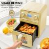 BUYDEEM F51 8-in-1 Air Fryer 4.2QT, Retro Countertop Airfryer Oven with Visible Window, Shake Reminder, One-touch Control with LCD Display, Mellow Yellow(Mellow Yellow)