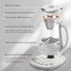BUYDEEM K156 Tea Maker, Electric Kettle for Coffee and Tea Brewer, 6 Brew Strength Selection for Extracting, 4 Temperature Settings, Boil Dry Protection, 2 Hours Auto Keep Warm, Oat White, 1.5L/1.6QT(1.6 Quarts)