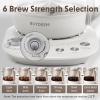 BUYDEEM K156 Tea Maker, Electric Kettle for Coffee and Tea Brewer, 6 Brew Strength Selection for Extracting, 4 Temperature Settings, Boil Dry Protection, 2 Hours Auto Keep Warm, Oat White, 1.5L/1.6QT(1.6 Quarts)
