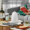 BUYDEEM K640 Stainless Steel Electric Tea Kettle with Auto Shut-Off and Boil Dry Protection, 1.7 Liter Cordless Hot Water Boiler with Swivel Base, 1440W, Mellow Yellow(Arctic White)