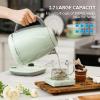 BUYDEEM K740 Electric Kettle with Temperature Control, 12H Keep Warm, Quick Boil, Stainless Steel Hot Water Boiler for Tea Coffee Milk, 1.7L, Mellow Yellow(Cozy Greenish)