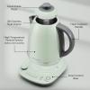 BUYDEEM K740 Electric Kettle with Temperature Control, 12H Keep Warm, Quick Boil, Stainless Steel Hot Water Boiler for Tea Coffee Milk, 1.7L, Mellow Yellow(Cozy Greenish)