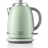 BUYDEEM K640 Stainless Steel Electric Tea Kettle with Auto Shut-Off and Boil Dry Protection, 1.7 Liter Cordless Hot Water Boiler with Swivel Base, 1440W, Mellow Yellow(Cozy Greenish)